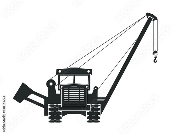 Obraz Pipelaying crane