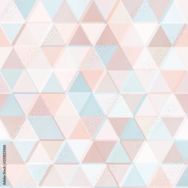 Fototapeta Pastel color geometric triangle pattern