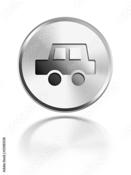 Obraz button aqua icon anfahrt