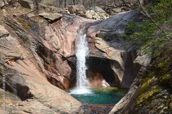 Obraz waterfall in the mountains