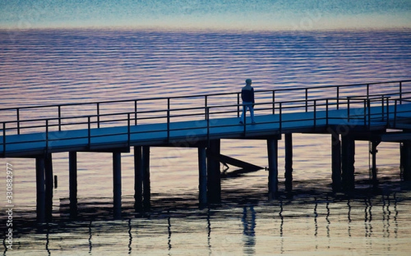 Obraz pier at sunset