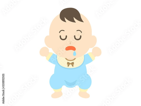 Fototapeta 昼寝している赤ちゃん