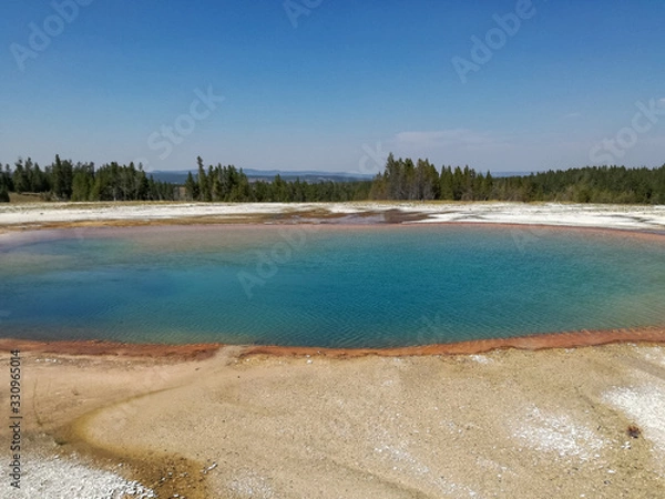 Obraz grand prismatic e geyser yellowston national park