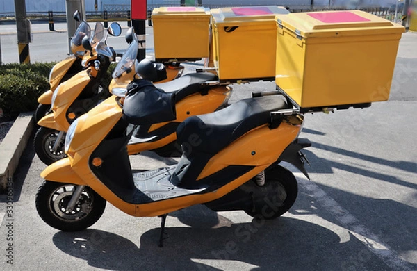 Obraz 배달 오토바이