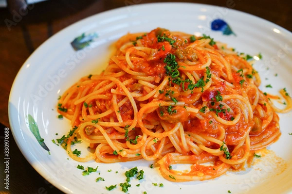 Obraz トマトソースパスタ