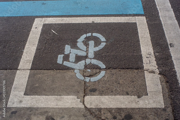 Obraz 自転車のマーク