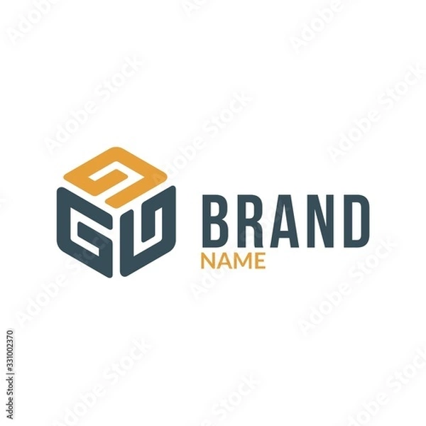 Obraz Letter G Hexagonal Box Logo