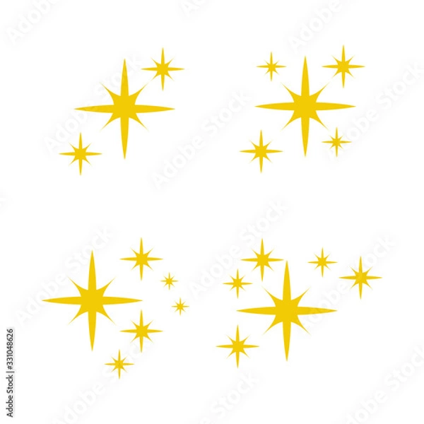 Fototapeta Glitter sparkles and magic sparkle collection