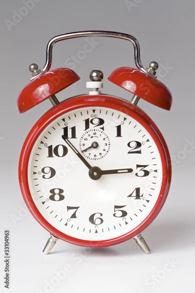 Obraz red alarm clock
