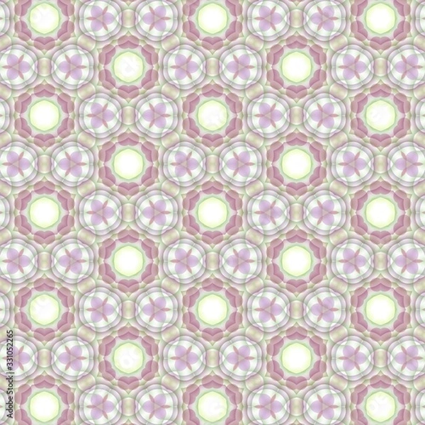 Fototapeta Trendy seamless Floral Pattern background. geometric intersecting striped illustration for wallpaper banner fabric garment digital printing graphic or concept design