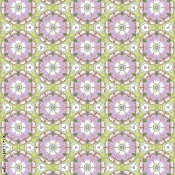 Fototapeta Trendy seamless Floral Pattern background. geometric intersecting striped illustration for wallpaper banner fabric garment digital printing graphic or concept design