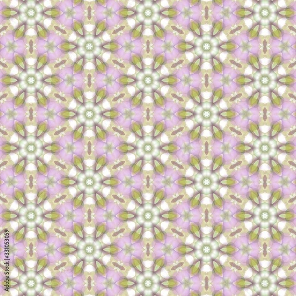 Fototapeta Trendy seamless Floral Pattern background. geometric intersecting striped illustration for wallpaper banner fabric garment digital printing graphic or concept design