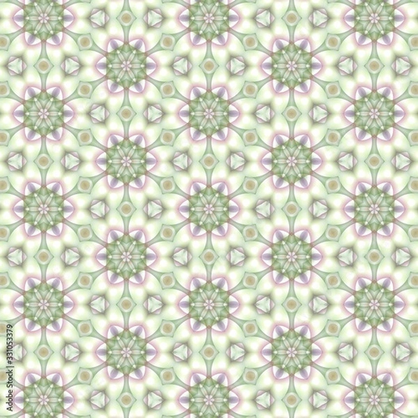 Fototapeta Trendy seamless Floral Pattern background. geometric intersecting striped illustration for wallpaper banner fabric garment digital printing graphic or concept design