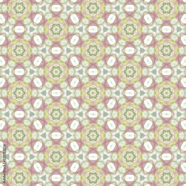 Fototapeta colorful kaleidoscopic pattern background. geometric intersecting striped illustration for wallpaper banner fabric garment digital printing graphic or concept design