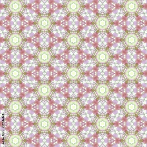 Fototapeta colorful kaleidoscopic pattern background. geometric intersecting striped illustration for wallpaper banner fabric garment digital printing graphic or concept design