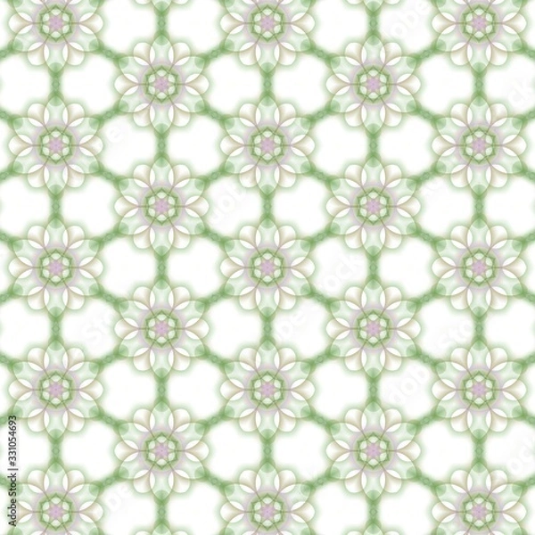 Fototapeta colorful kaleidoscopic pattern background. geometric intersecting striped illustration for wallpaper banner fabric garment digital printing graphic or concept design