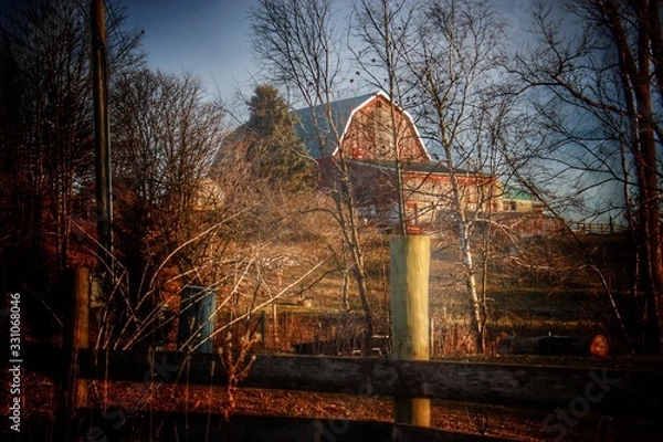 Fototapeta 0891 - Marathon Road's HIllside Red II (0891-BAR-122319-1028A)