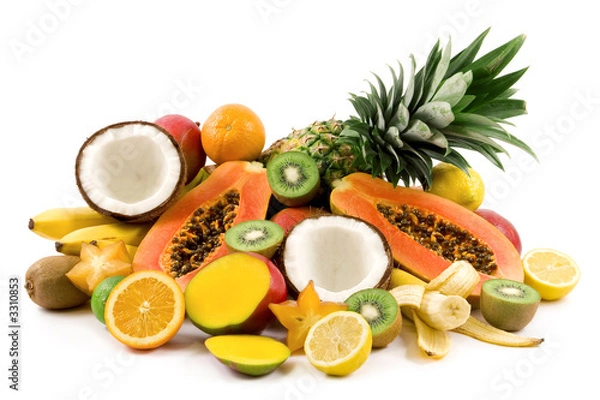 Obraz owoce tropikalne