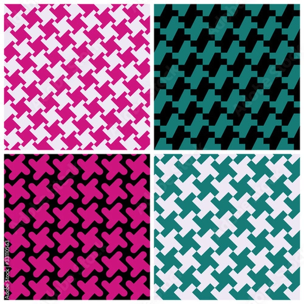 Obraz Abstract Houndstooth Patterns