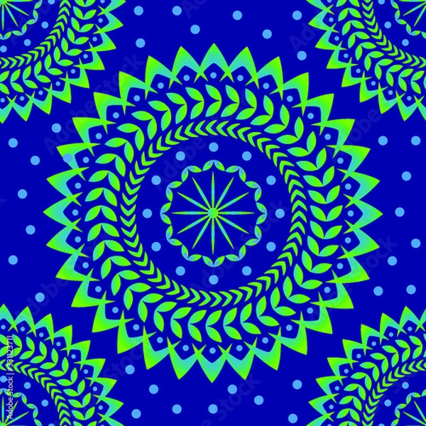 Fototapeta Mandala seamless pattern background