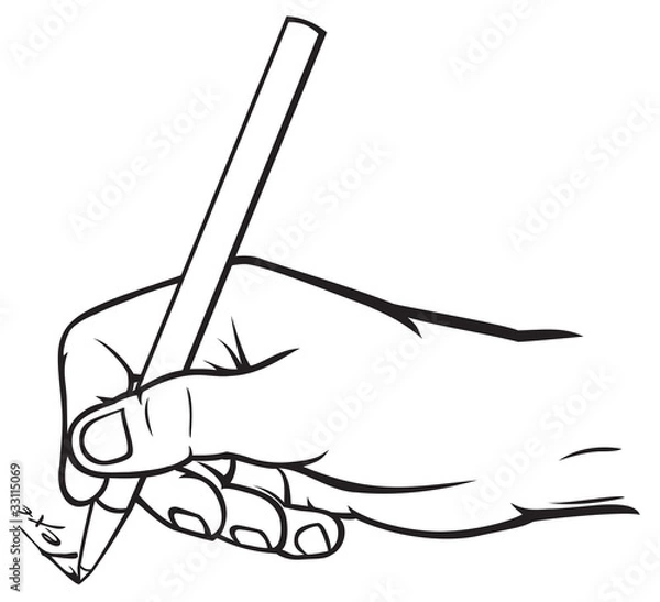 Fototapeta hand writing