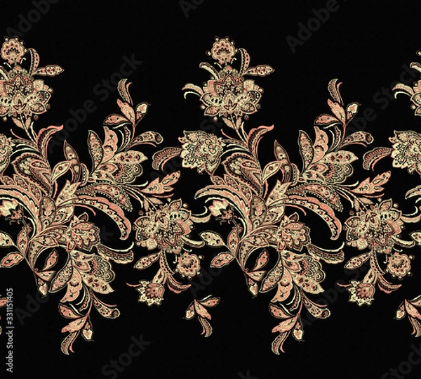 Fototapeta Lace,Classic paisley pattern, wallpaper pattern