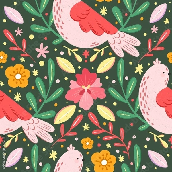 Obraz Cute hand drawn pattern