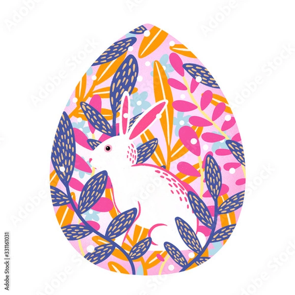 Obraz Cute hand drawn easter egg