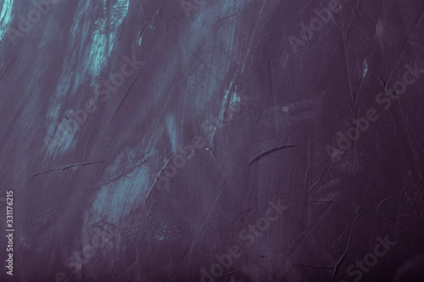 Fototapeta Textured plastered background with a variety of arbitrary stains. Gray.