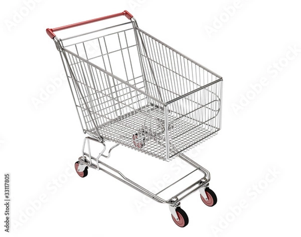 Fototapeta Shopping carts isolated