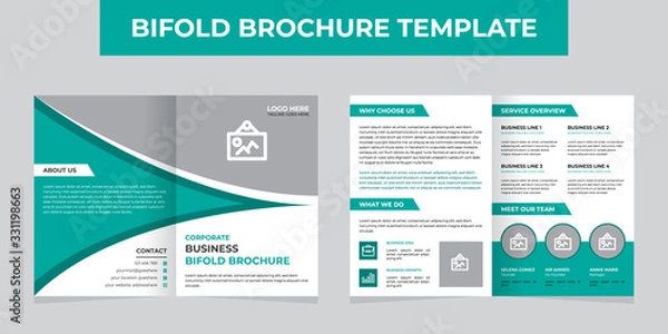 Obraz Abstract bifold brochure template