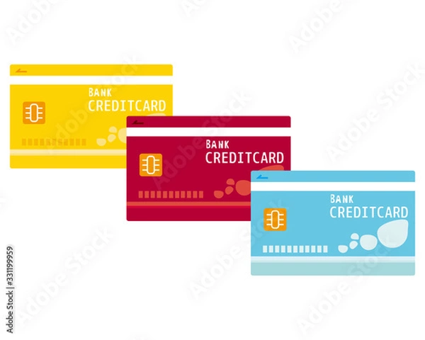 Fototapeta キャッシュカード　クレジットカード　CARD　銀行　アイコン