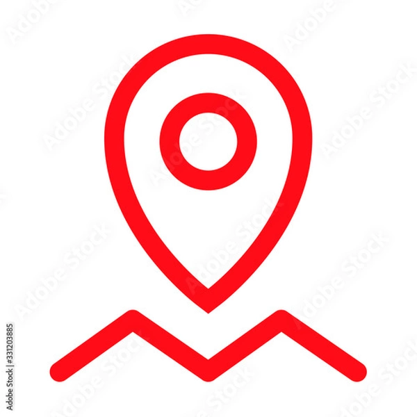 Fototapeta Map pointer, location icon
