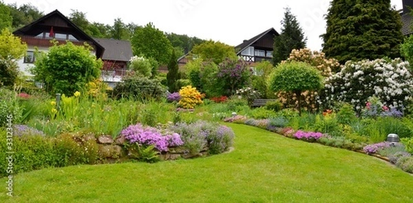 Obraz Idyllische Gartenanlage