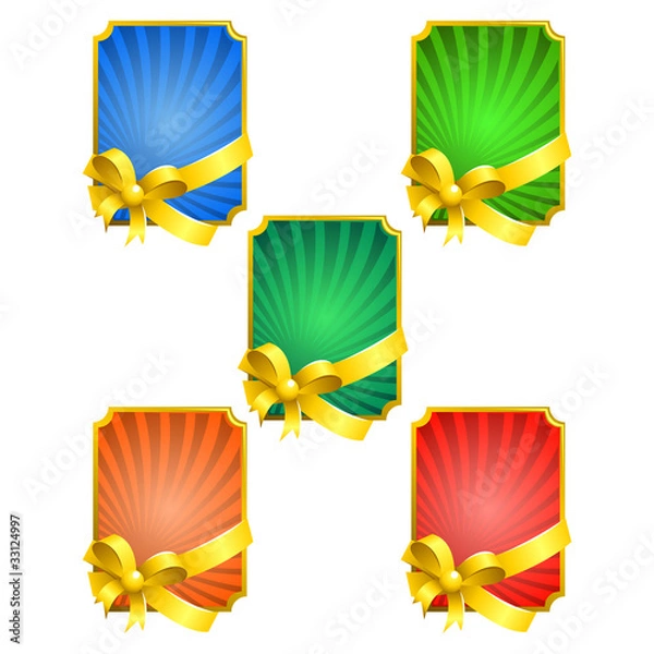 Obraz decorative frames with ribbons