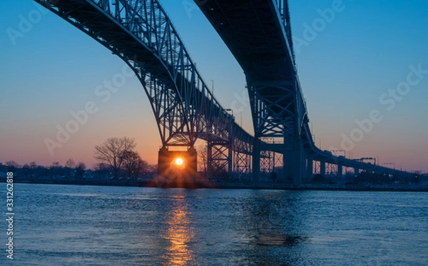 Obraz Bridge at sunrise