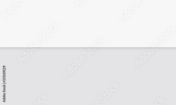 Fototapeta Abstract white and gray background color.Texture with a horizontal line. The vector background can be used in cover design, book design, poster design, CD cover, flyer, website background or advertisi