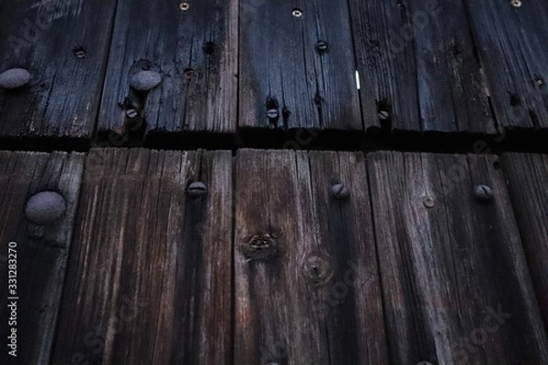 Obraz Holz Tor verwittert