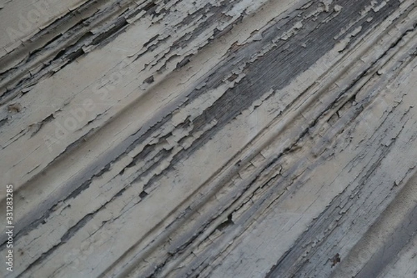 Obraz Verwittertes Tor mit weißem Lack