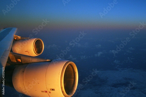 Fototapeta réacteur d'avion