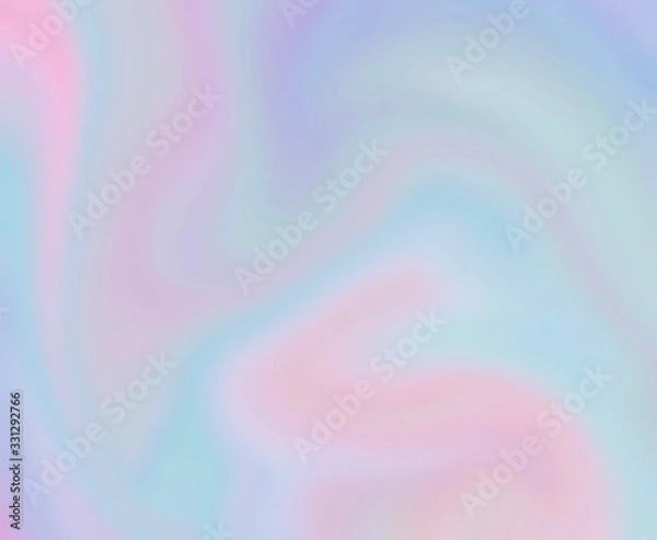 Fototapeta trendy colorful unicorn marble holographic background texture, graphic illustration of liquid swirl pattern background in vivid pastel tone color, modern polygon swirl pattern abstract background
