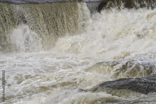 Obraz Waterfalls on a cloudy day
