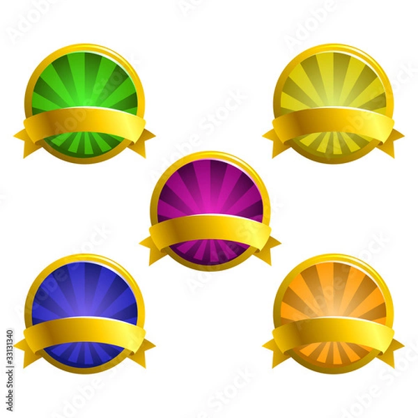 Obraz decorative frames with ribbons