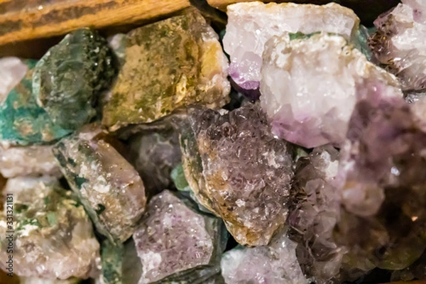 Obraz Rocks + chrystals close up