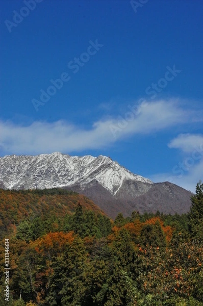 Fototapeta 残雪と空
