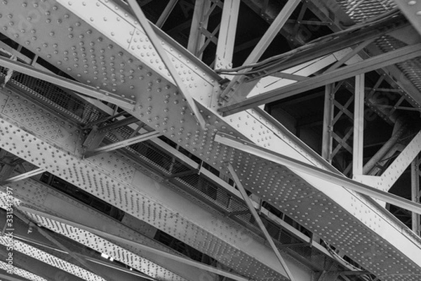 Fototapeta St. Petersburg. Trinity bridge. Opened in 1903. Riveted metal structures.