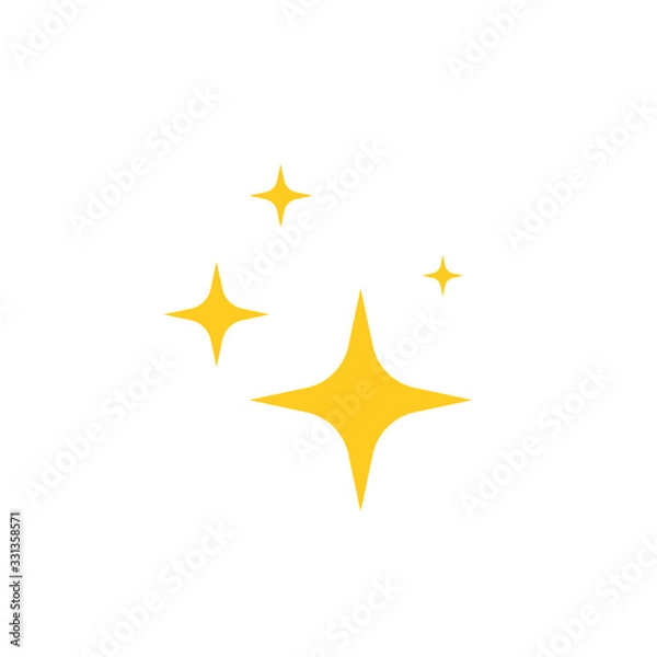 Obraz Star Blink icon .Vector illustration. Flat design