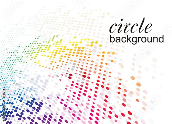 Obraz abstract halftone circle background