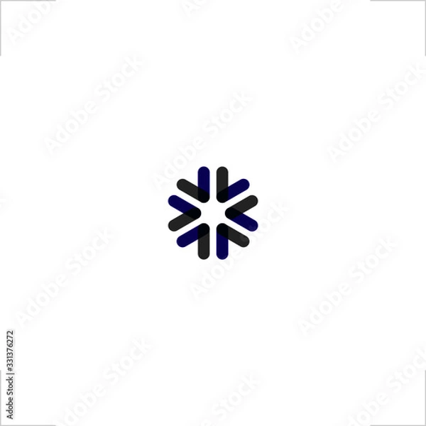 Obraz abstract light logo snow flake design