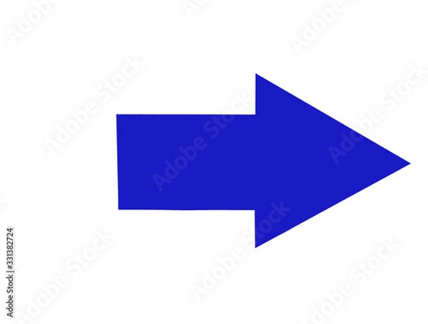 Obraz Blue arrow right